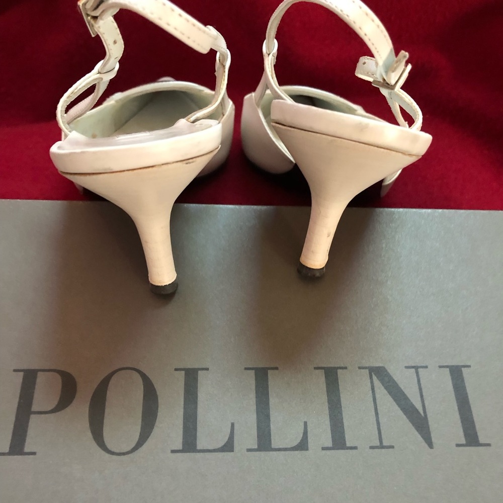 Pollini white sling back sandals. Made in Italy. Size 7 (37). $34.00 - Picture 4 of 4